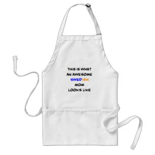 swedish mom, awesome adult apron