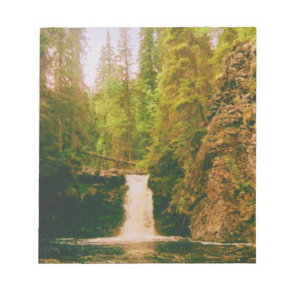 Swedish Moody Waterfall, Hälsingland, Sweden Notepad