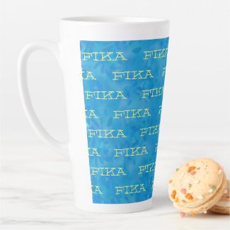 Swedish National Colors Fika Latte Mug