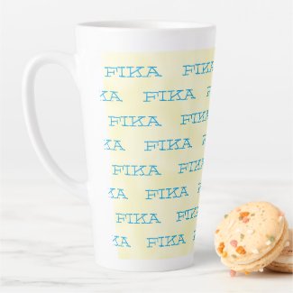 Swedish National Colors Fika Latte Mug