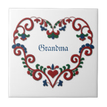 Swedish Norwegian Personalized Custom Heart