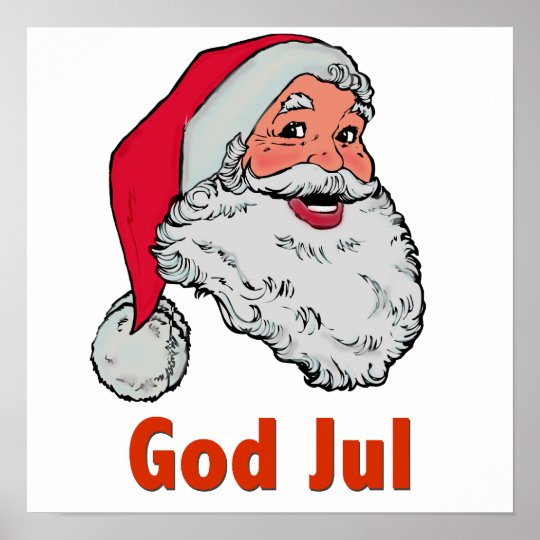 Swedish/Norwegian Santa Poster | Zazzle.com