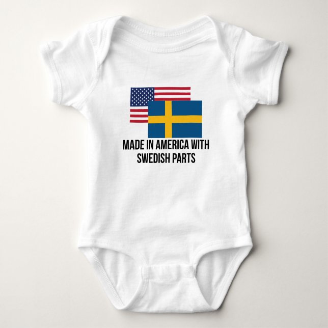Swedish Parts Baby Bodysuit (Front)