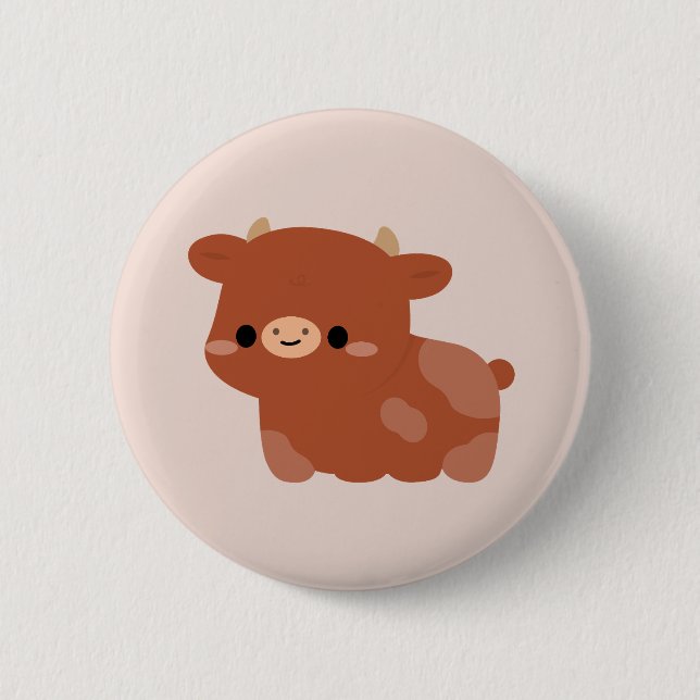 Swedish Red Cow Button (Front)