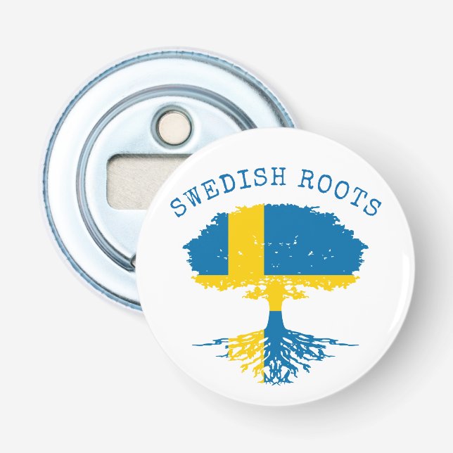 Swedish Roots Flag Bottle Opener (Front)