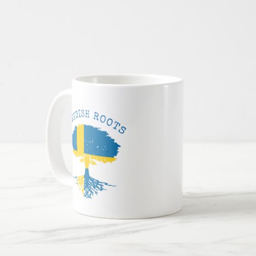 Swedish Roots Flag  Coffee Mug