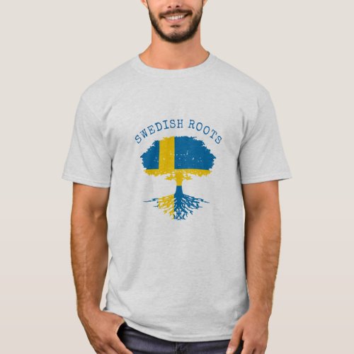 Swedish Roots Flag T_Shirt