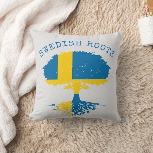Swedish Roots Throw Pillow