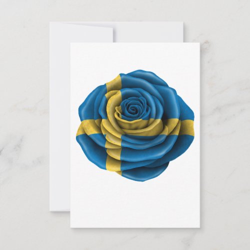 Swedish Rose Flag Custom Announcement