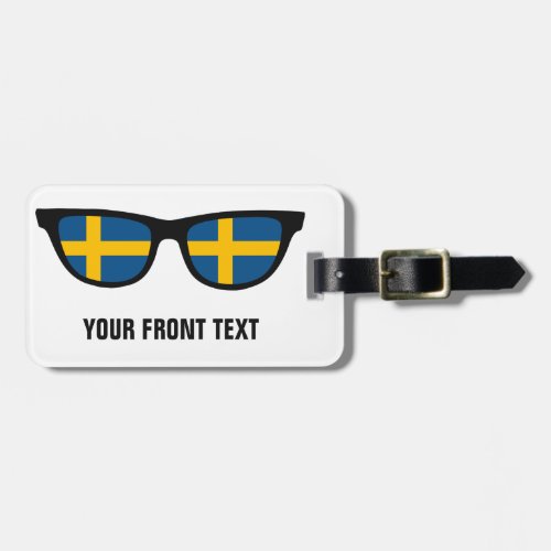 Swedish Shades custom luggage tag
