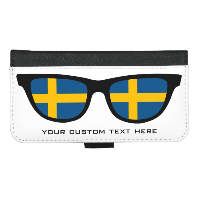Swedish Shades custom wallet cases (Front (Horizontal))