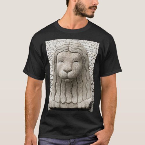 Swedish Stone Lion Stockholm Photograph T_Shirt
