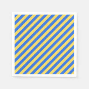 Swedish stripes in blue and yellow napkins