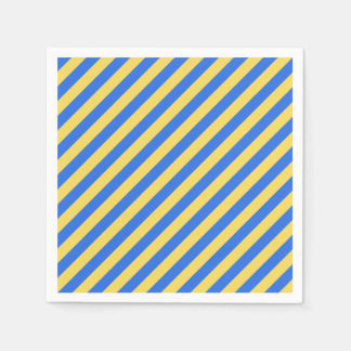 Swedish stripes in blue and yellow napkins