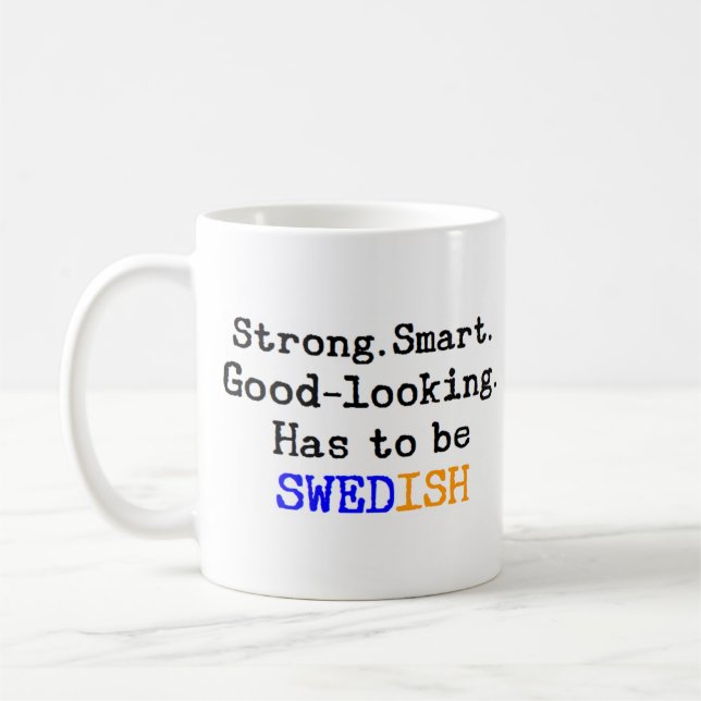 swedish strong coffee mug (Left)