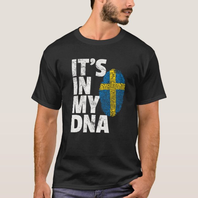 Swedish Sweden Flag Pride Country Home Nation Gift T-Shirt (Front)