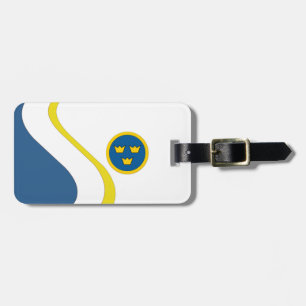 Swedish Three Crowns Flygvapnet Luggage Tag