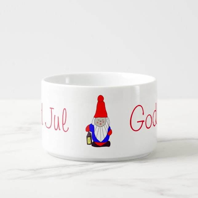 Swedish Tomten Jul  Bowl (Center)