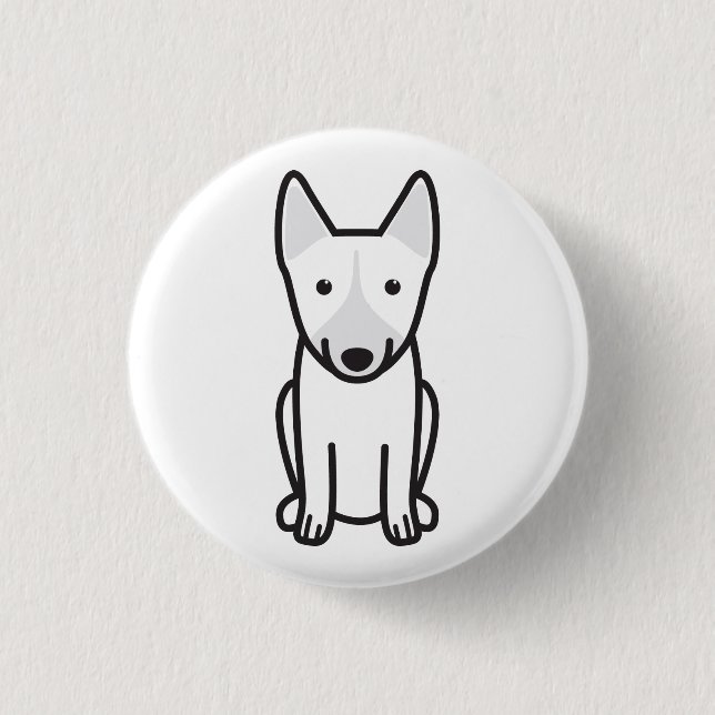 Swedish Vallhund Dog Cartoon Button (Front)