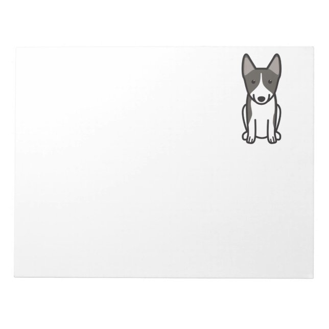 Swedish Vallhund Dog Cartoon Notepad (Front)