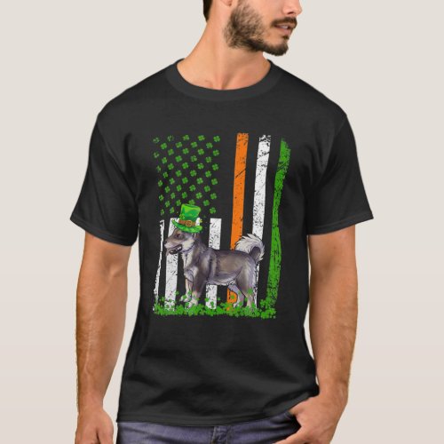 Swedish Vallhund Dog St Patricks Day Irish America T_Shirt