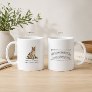 Swedish Vallhund Dog Watercolor Breed Quote Coffee Mug