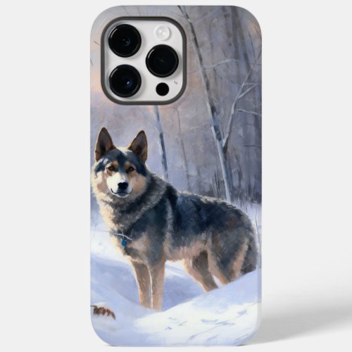 Swedish Vallhund Let It Snow Christmas  Case_Mate iPhone 14 Pro Max Case