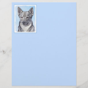Swedish Vallhund Painting - Cute Original Dog Art