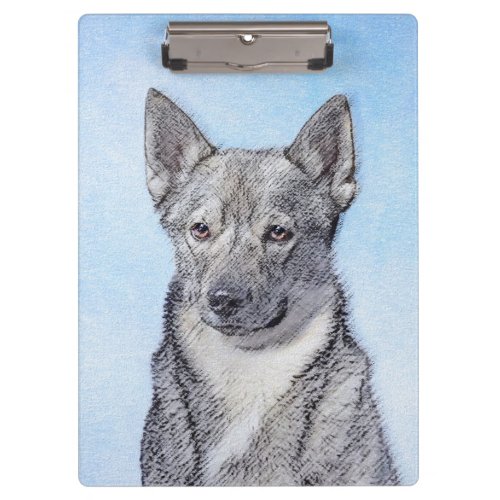 Swedish Vallhund Painting _ Cute Original Dog Art Clipboard