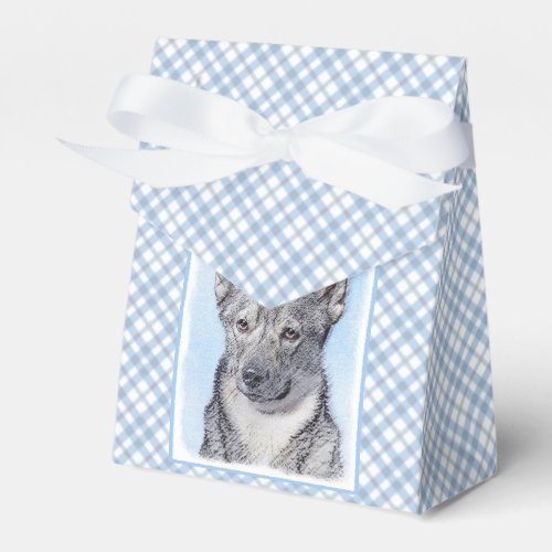 Swedish Vallhund Painting _ Cute Original Dog Art Favor Boxes