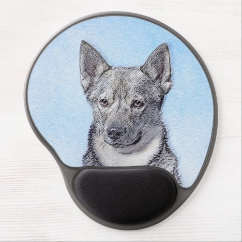 Swedish Vallhund Painting _ Cute Original Dog Art Gel Mouse Pad