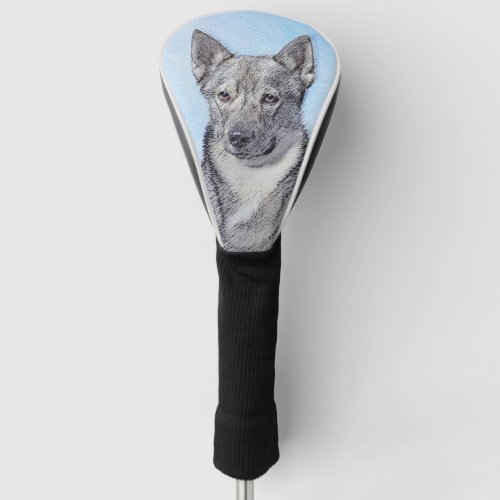 Swedish Vallhund Painting _ Cute Original Dog Art Golf Head Cover
