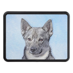 Swedish Vallhund Painting - Cute Original Dog Art Hitch Cover