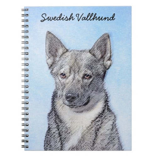 Swedish Vallhund Painting _ Cute Original Dog Art Notebook