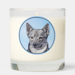 Swedish Vallhund Painting - Cute Original Dog Art Scented Candle
