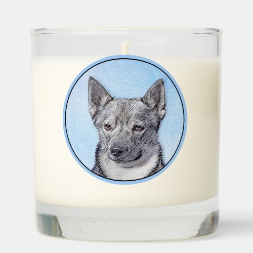 Swedish Vallhund Painting _ Cute Original Dog Art Scented Candle