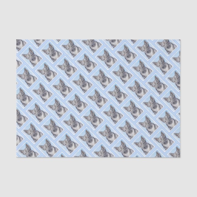 Swedish Vallhund Painting - Cute Original Dog Art Tissue Paper (Front)