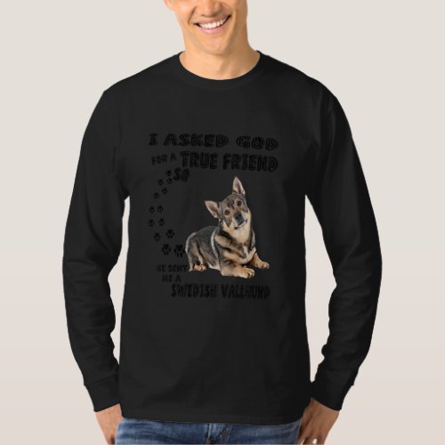 Swedish Vallhund Quote Mom Dad Costume Swedish T_Shirt