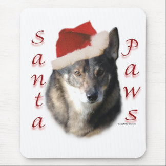 Swedish Vallhund Santa Paws Mouse Pad