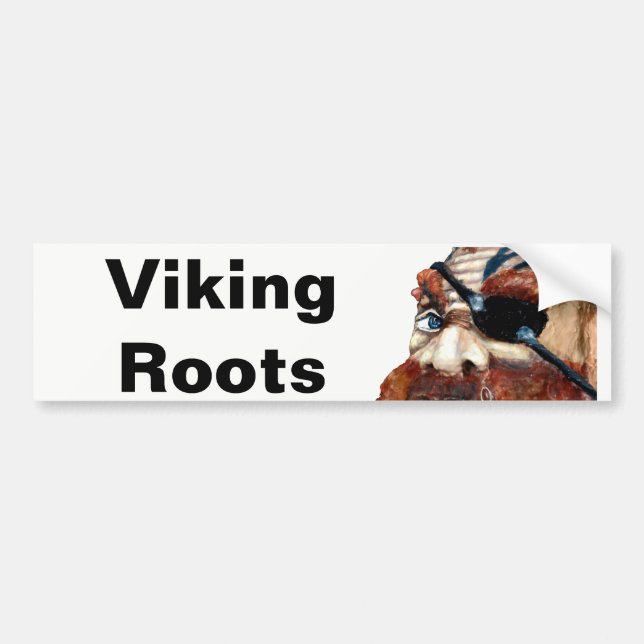 Swedish Viking Roots Bumper Sticker (Front)