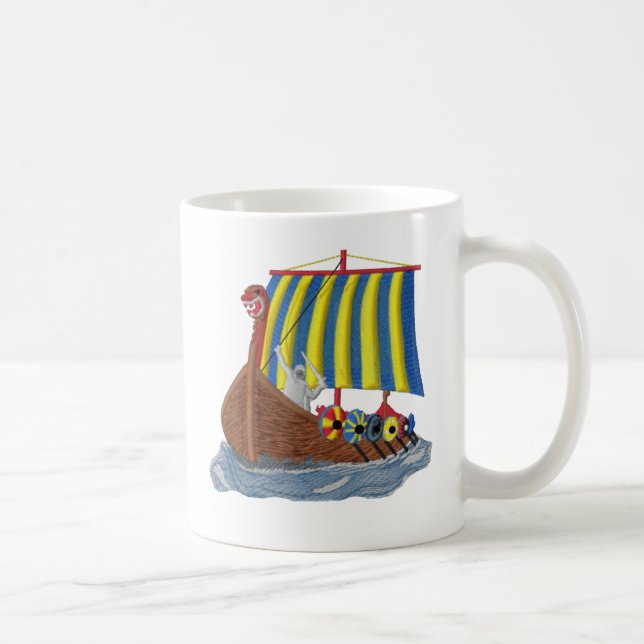 Swedish Viking Ship Coffee Mug (Right)