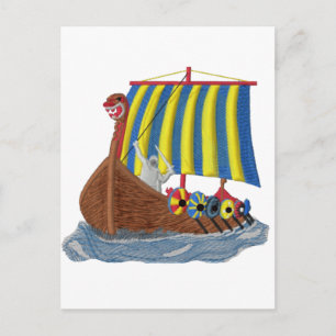 Swedish Viking Ship Postcard