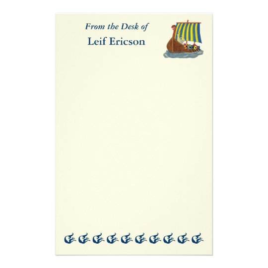 Swedish Viking Ship Stationery