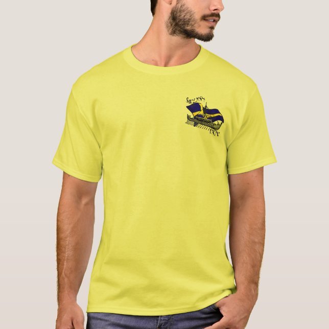 Swedish Viking Ship Svensk Sweden Gear T-Shirt (Front)