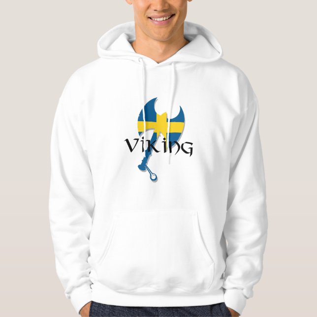 Swedish Viking Sweden Axe Hoodies (Front)