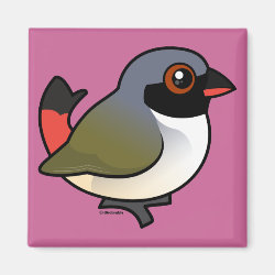 Swee Waxbill Square Magnet