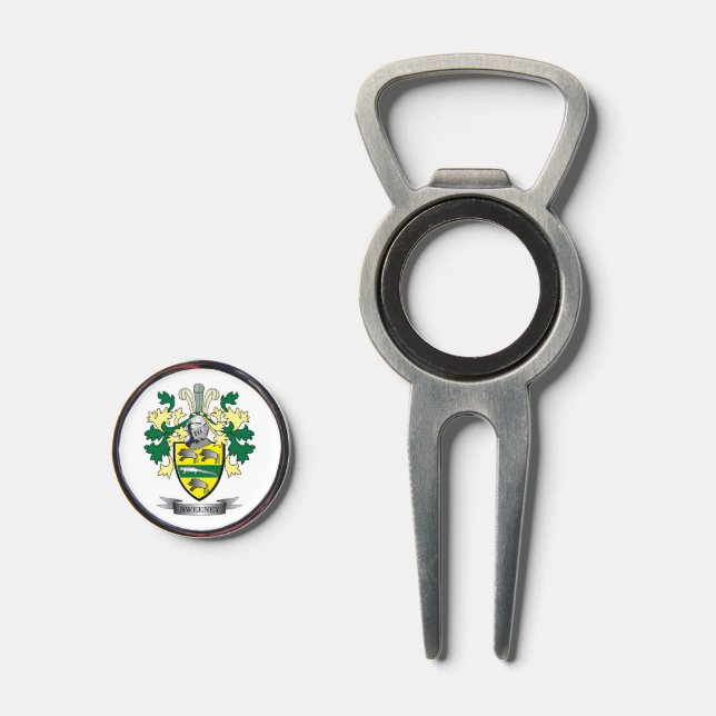 Sweeney Coat of Arms Divot Tool (Front (Open))