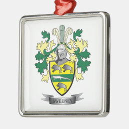 Sweeney Coat of Arms Metal Ornament