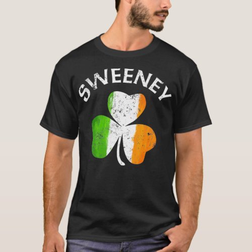 Sweeney  Irish Shamrock St Patricks Day T_Shirt