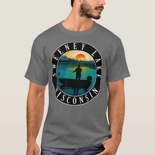 Sweeney Lake Wisconsin Fishing T_Shirt